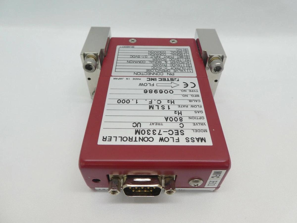 Used STEC SEC-7330M Mass Flow Controller MFC SEC-7330 1 SLM H2 Working Surplus