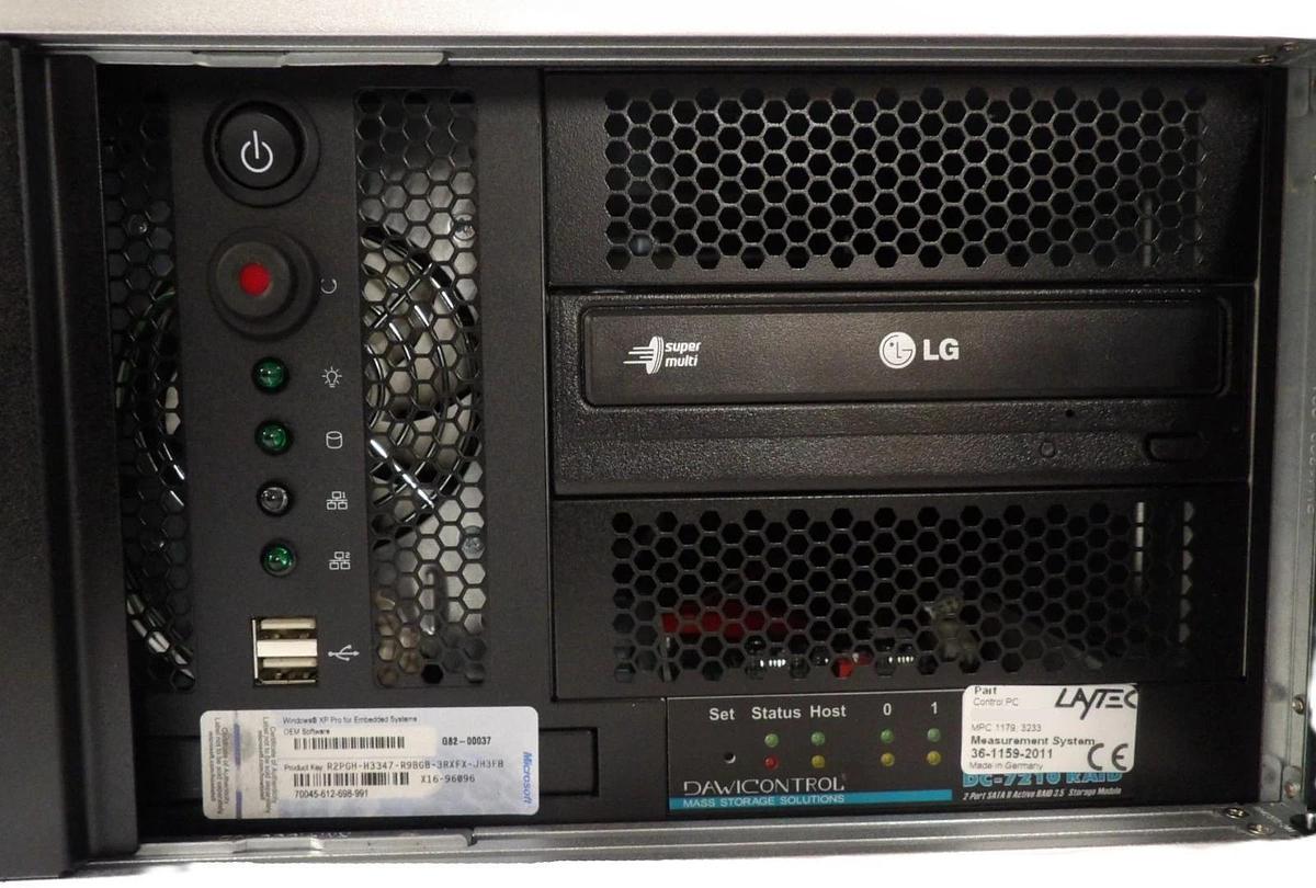 Used LayTec 00120-001 19" Rackmount Industrial Computer EpiNet PC EpiTwinTT New
