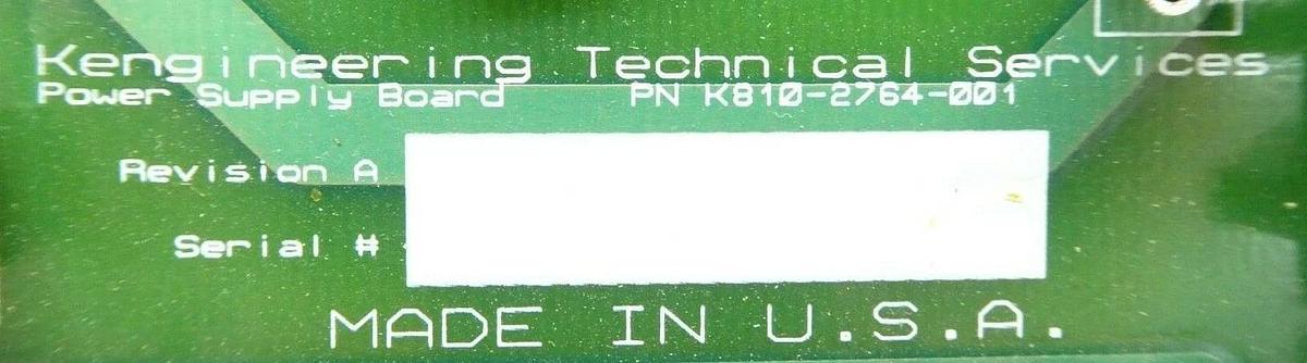 Used Kengineering Technical K810-2764-001 Power Supply PCB Lam 810-002764-001 Spare