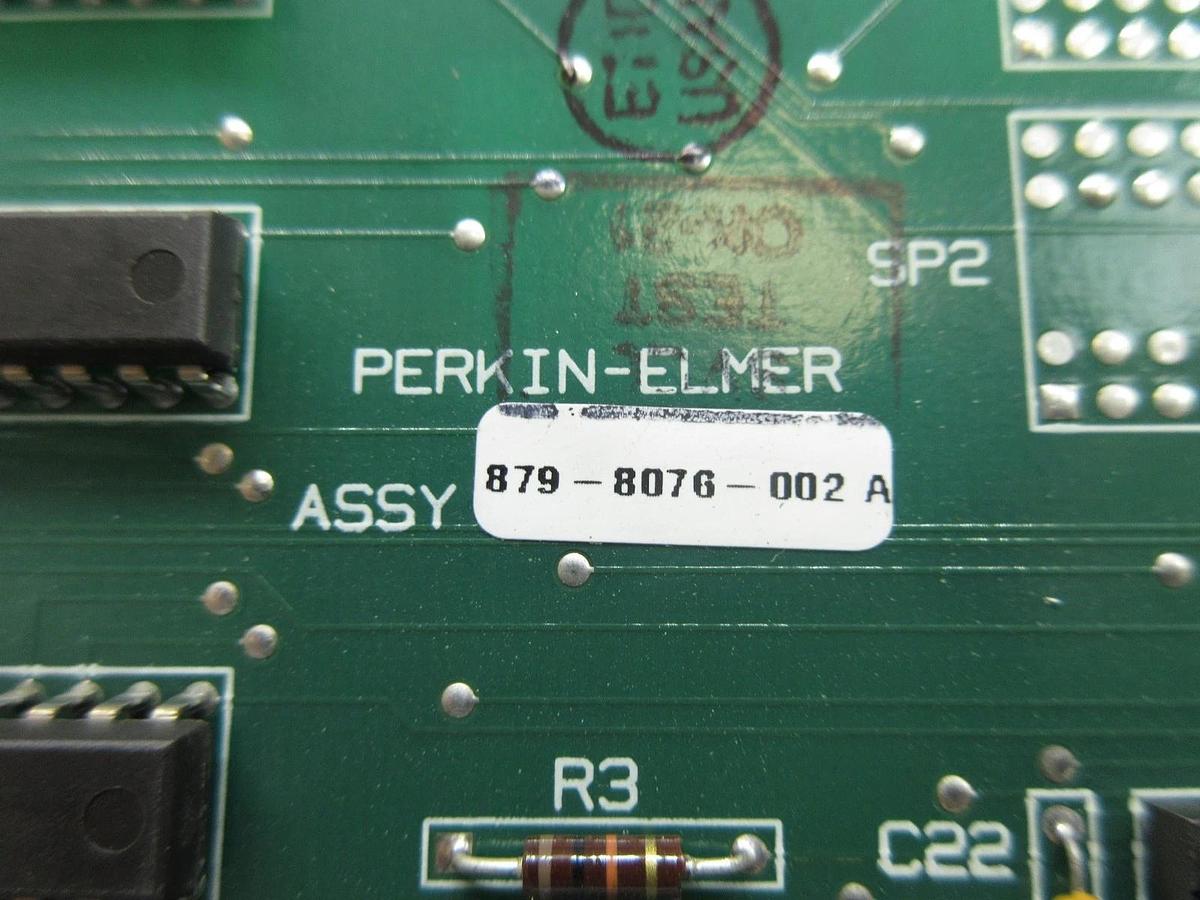 Used Perkin-Elmer 851-9993 Interface PCB Card 879-8076-002 Rev. A SVG ASML 90S Used