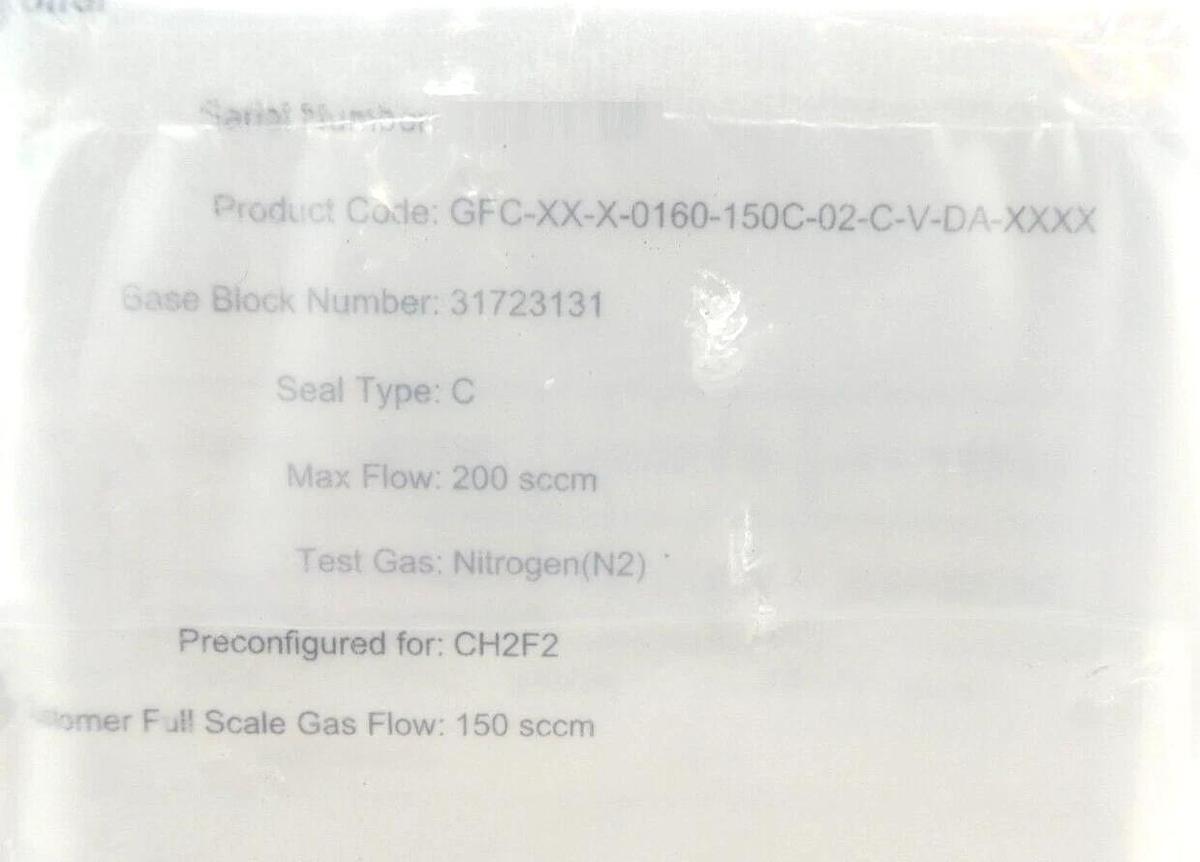 Pivotal Systems 32-03041 Mass Flow Controller MFC 150 SCCM CH2F2 New Surplus