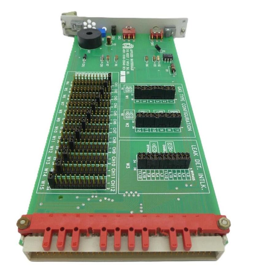 Used AMAT Applied Materials 0100-35049 System Reset/Interlock Select PCB Card Working