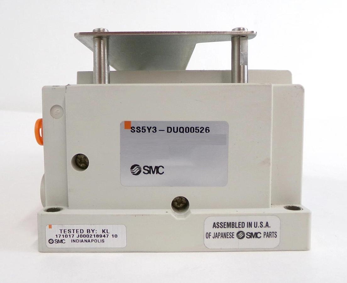Used SMC SS5Y3-DUQ00526 16-Port Ethercat Pneumatic Manifold Lot of 2 Working