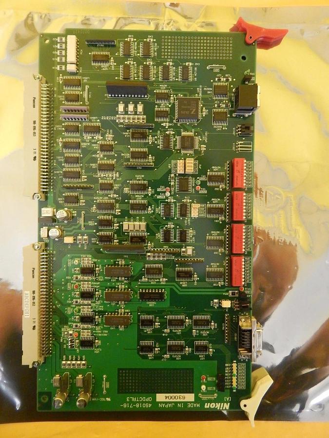 Used Nikon Precision 4S018-716 Relay Control Board PCB OPDCTRL3 NSR 300mm Working