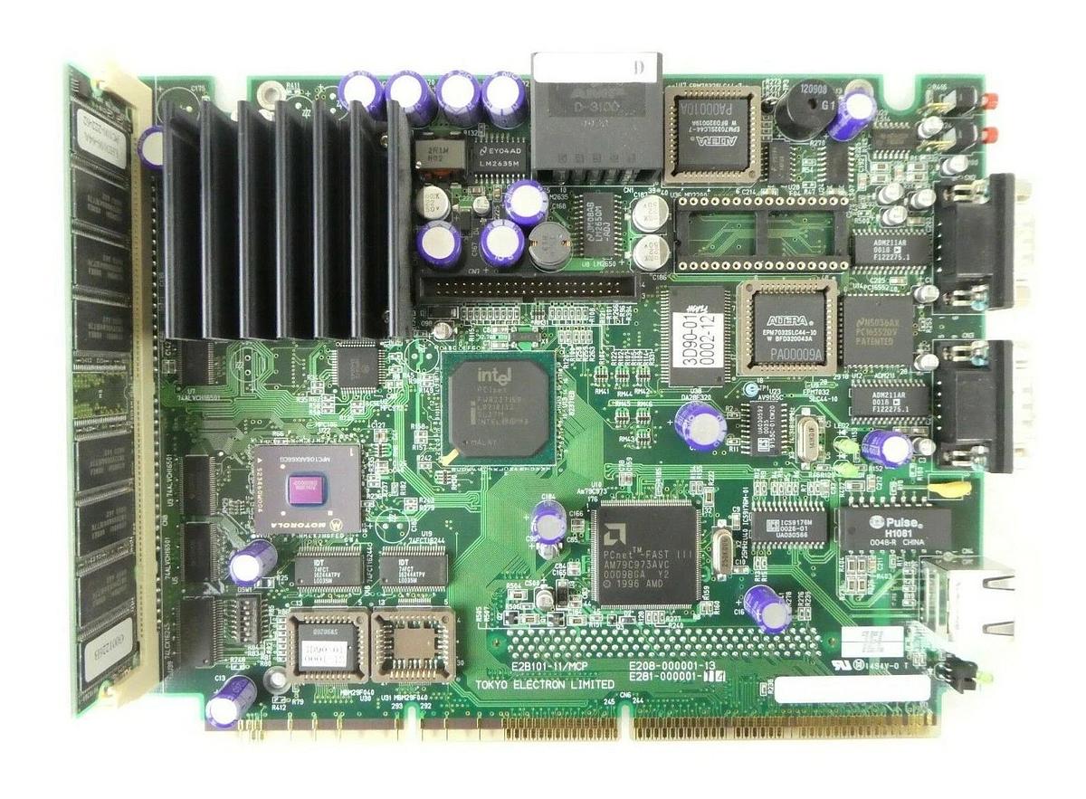 Used TEL Tokyo Electron E280-000001-15 CPU PCB E2B101-11/MCP E281-000001-14 Working