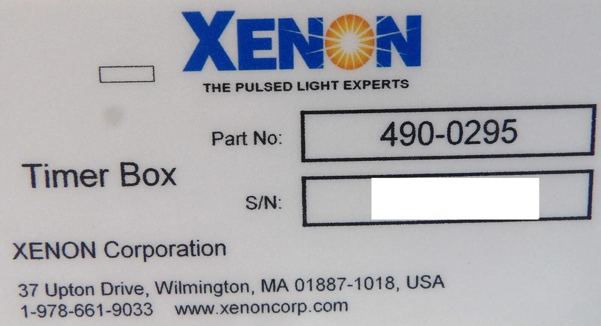 Used Xenon 490-0295 Lamp Timer Box Module Assembly Working Surplus