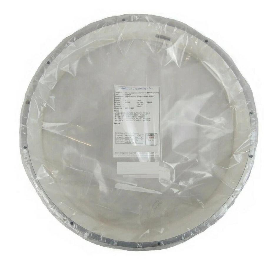 Used KoMiCo DRM White Coated Depo Shield Ring Coated TEL Tokyo Electron Cleaned Spare
