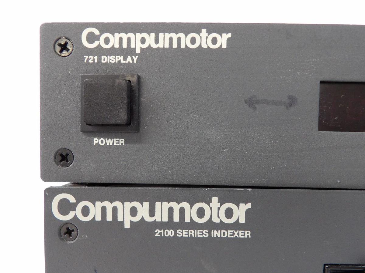 Used Parker Compumotor 2100-1 Robot Control Indexer W/ 721 Display Working Surplus
