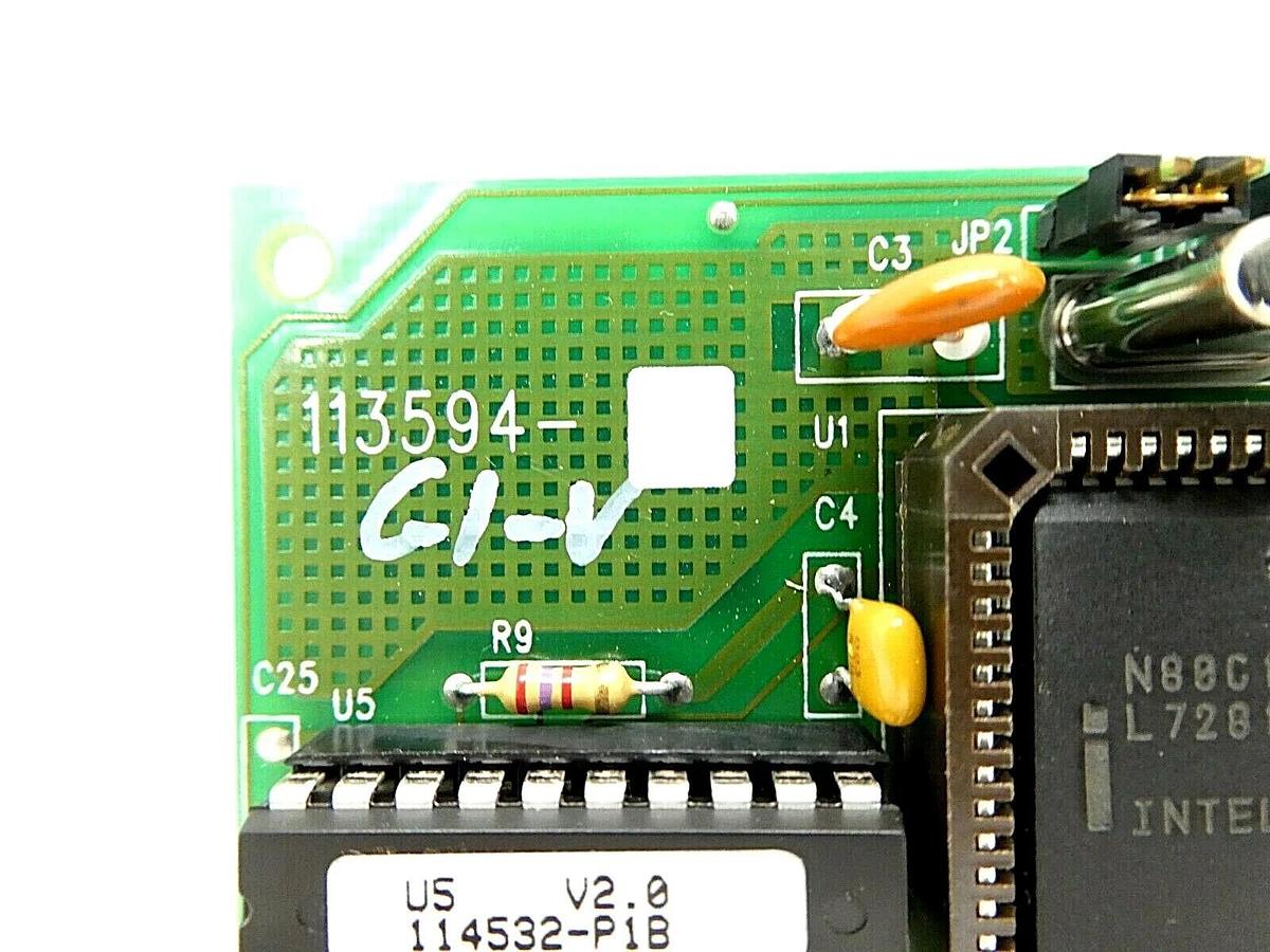 Used MKS Instruments 113594-G1-V Serial Interface PCB Card 113593-D Working Surplus