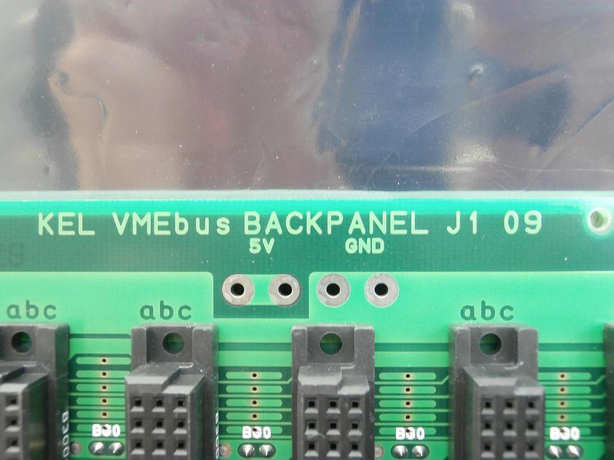 Used KEL VMEbus BACKPANEL J1 09 Backplane PCB Board Used Working