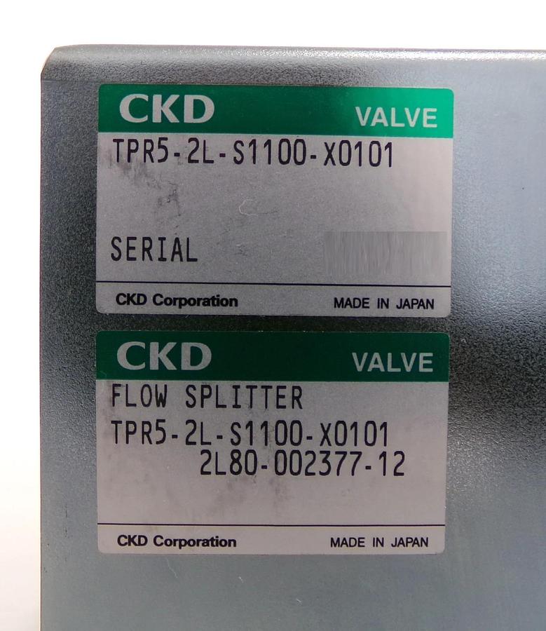 Used CKD TPR5-2L-S1100-X0101 Valve Parect Pressure Control Flow Splitter Working
