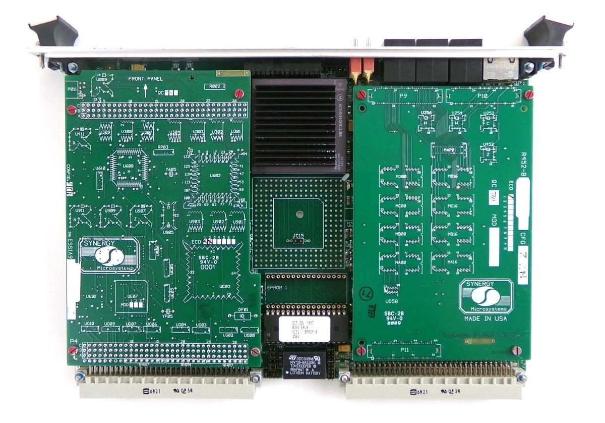 Used Synergy V452-D SBC Single Board Computer VME PCB Card 0090-76133 Untested