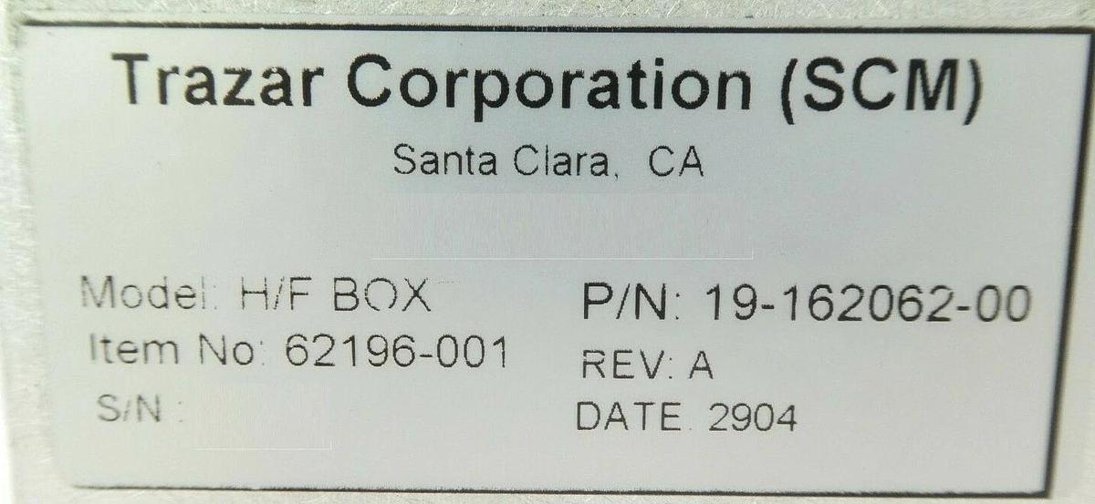 Refurbished Trazar 62196-001 H/F RF Box Novellus Systems 19-162062-00 OEM Refurbished