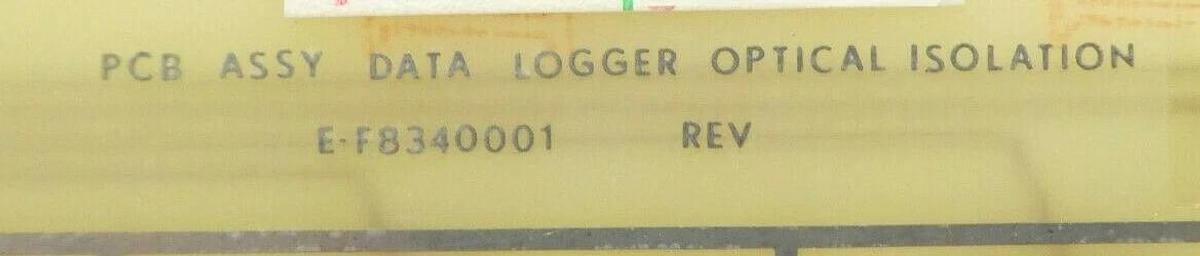 Used Varian Semiconductor VSEA E-F8340001 Data Logger Optical Isolation PCB Working