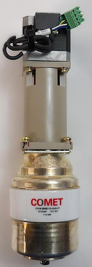 Used Comet CVUN-500BC/12-JHJA-Z1 RF Variable Vacuum Capacitor Lot of 2 Working