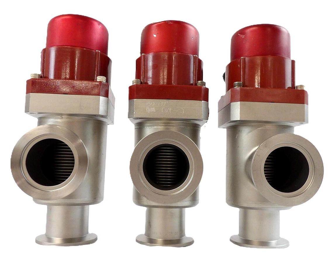 Used MKS Instruments LPJ1-50-IK-CLHXXX 99R0728 Right Angle Valve Lot of 3 Working