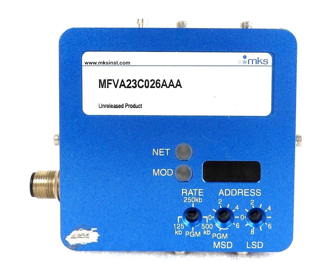 Used MKS Instruments MFVA23C026AAA Mass Flow Verifier πMFV AMAT Working Surplus