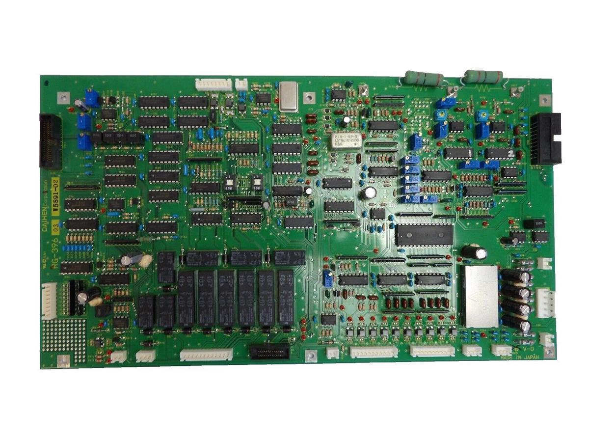 Used Daihen RG-396 RF Generator Interface PCB Assembly AGA-27C-V Working Surplus