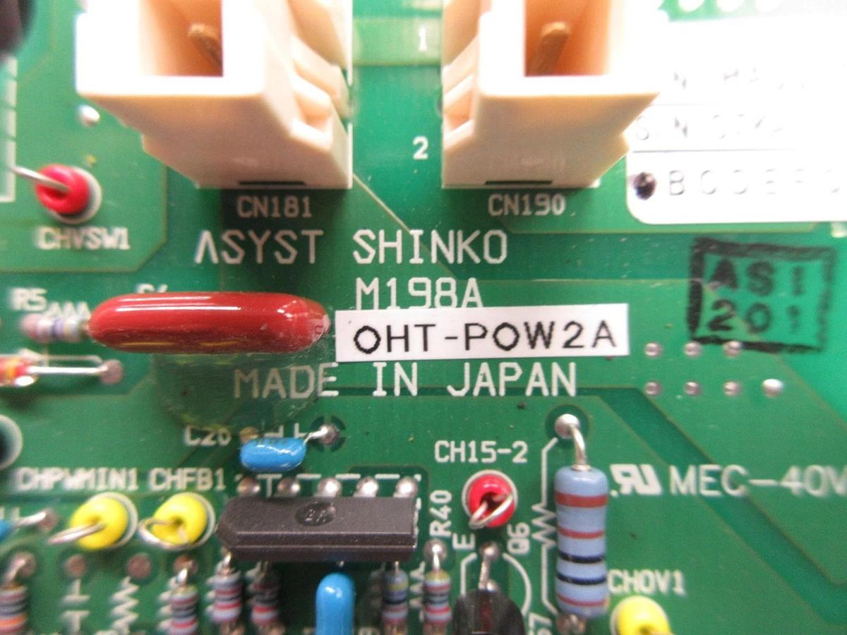 Used Asyst Shinko HASSYC810401 Power Supply Board PCB OHT-POW2A M198A Used Working