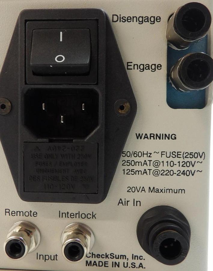 Used Checksum Model AC-1 Pneumatic Control Lot of 2 Working