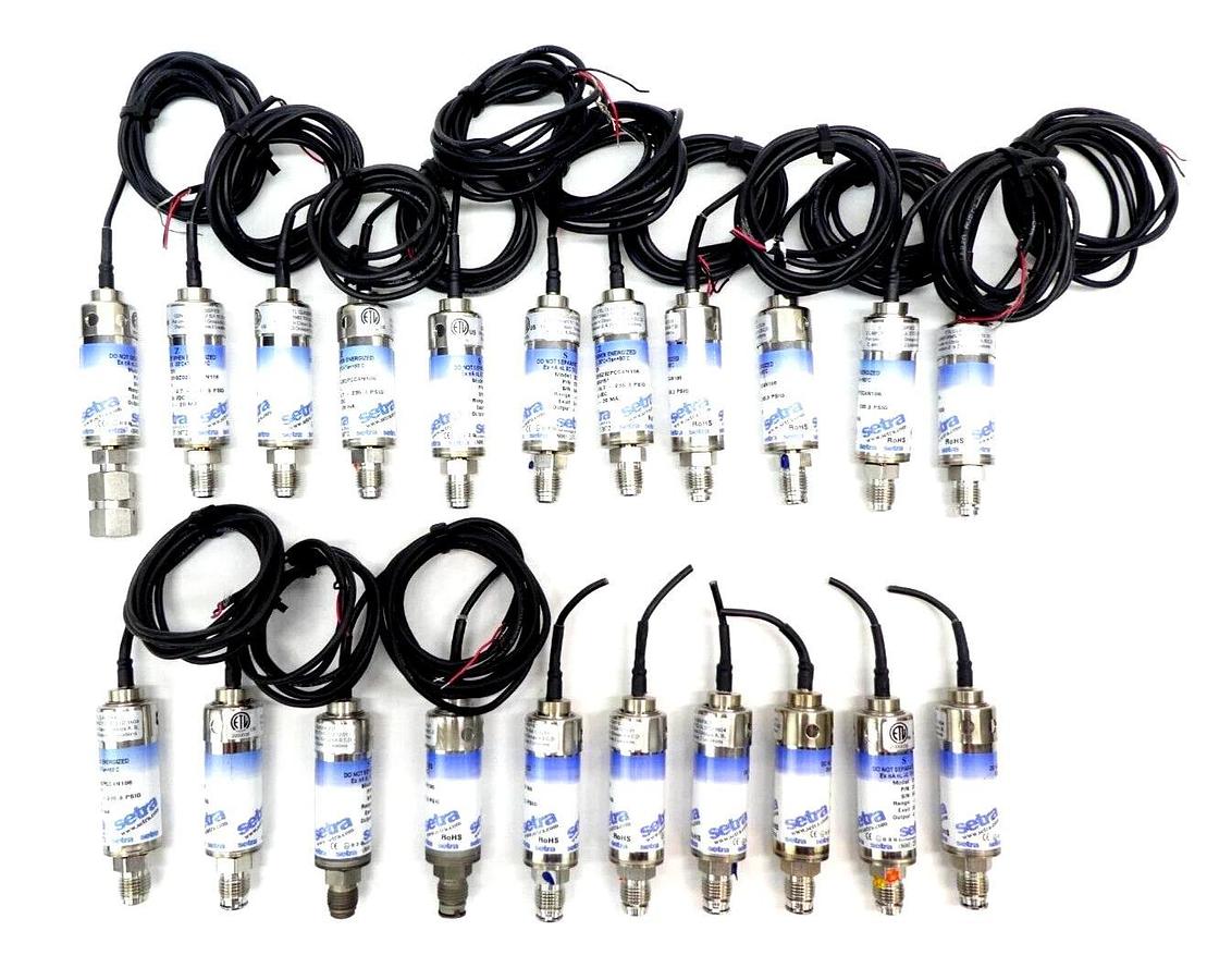 Used Setra 225GZ02PCC4N106 Pressure Transducer Model 225 Reseller Lot of 21 Working