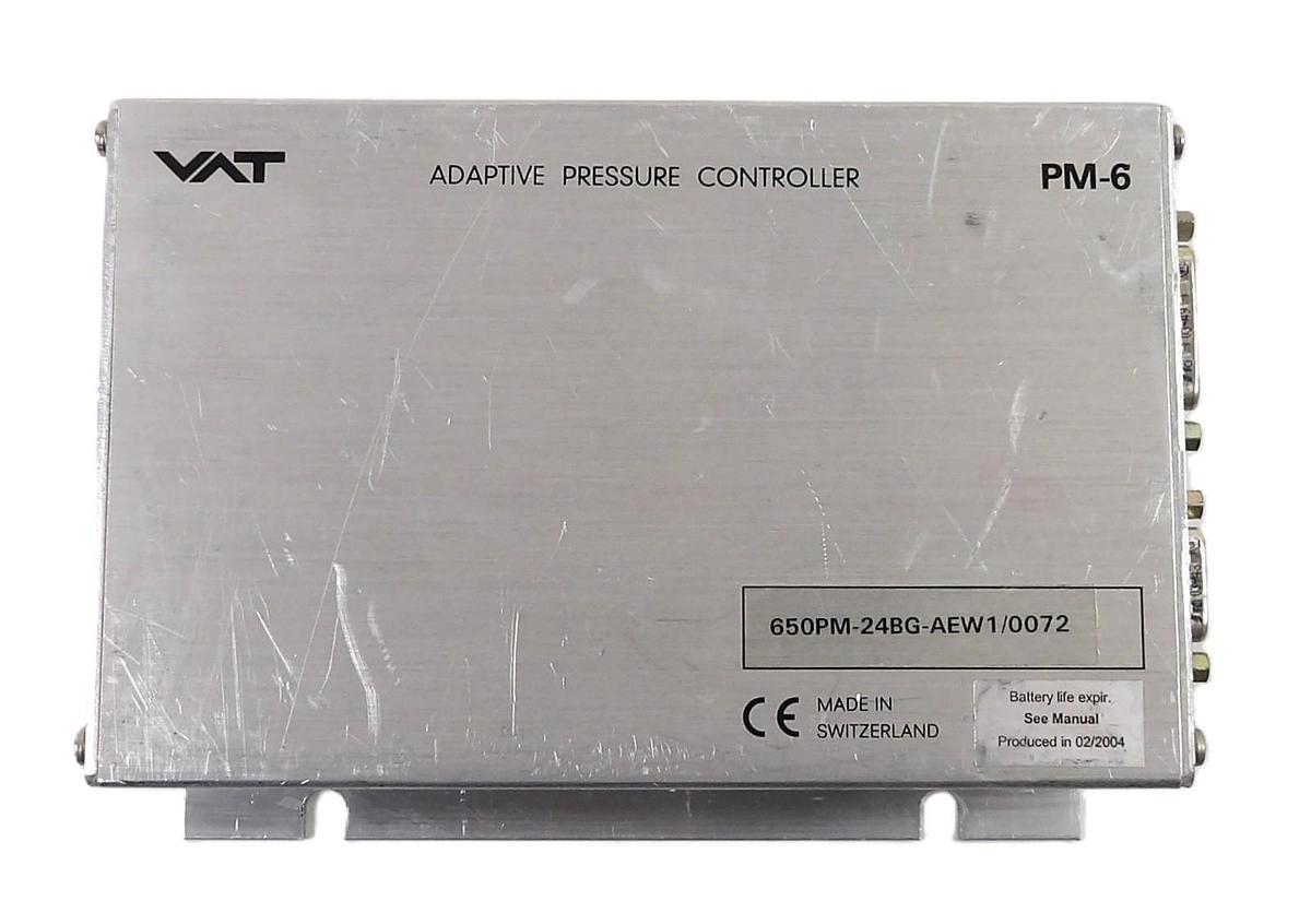 Used VAT 650PM-24BG-AEW1 Adaptive Pressure Controller PM-6 Working Surplus
