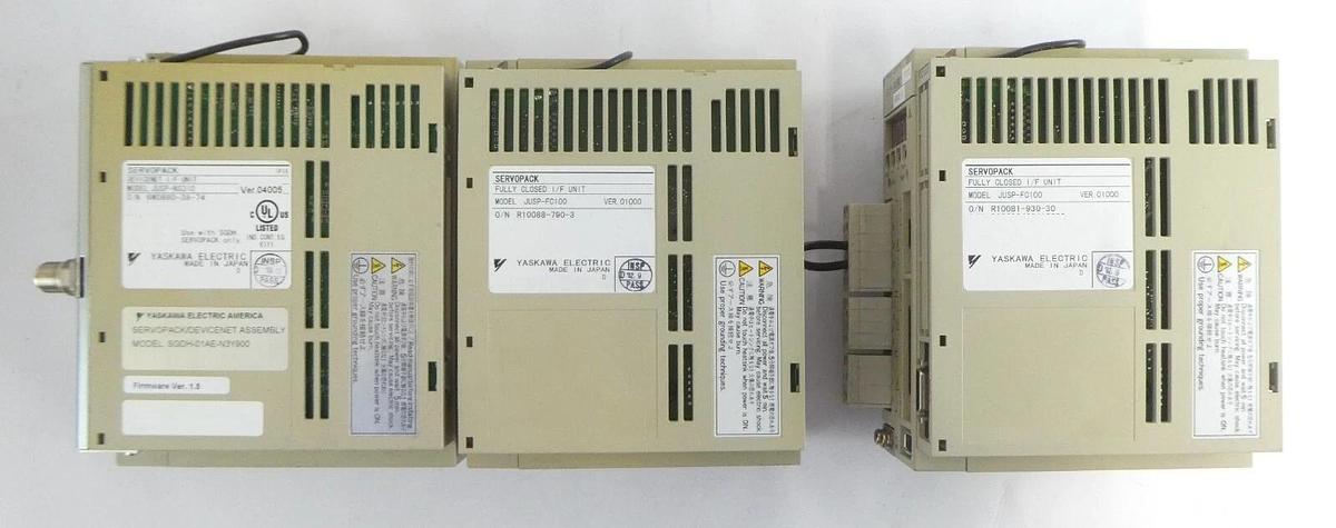 Used Yaskawa Electric SGDH-01BEY222 SGDH-01AE Servo Driver SERVOPACK Lot of 7 Working