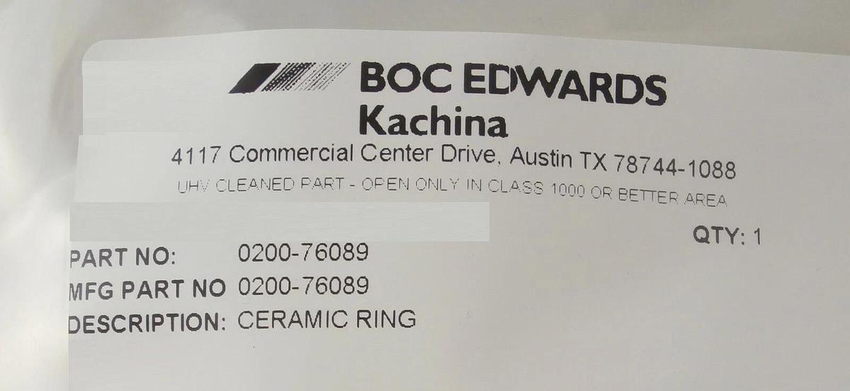 Refurbished AMAT Applied Materials 0200-76089 PCIIE Floating Ceramic Skirt Refurbished