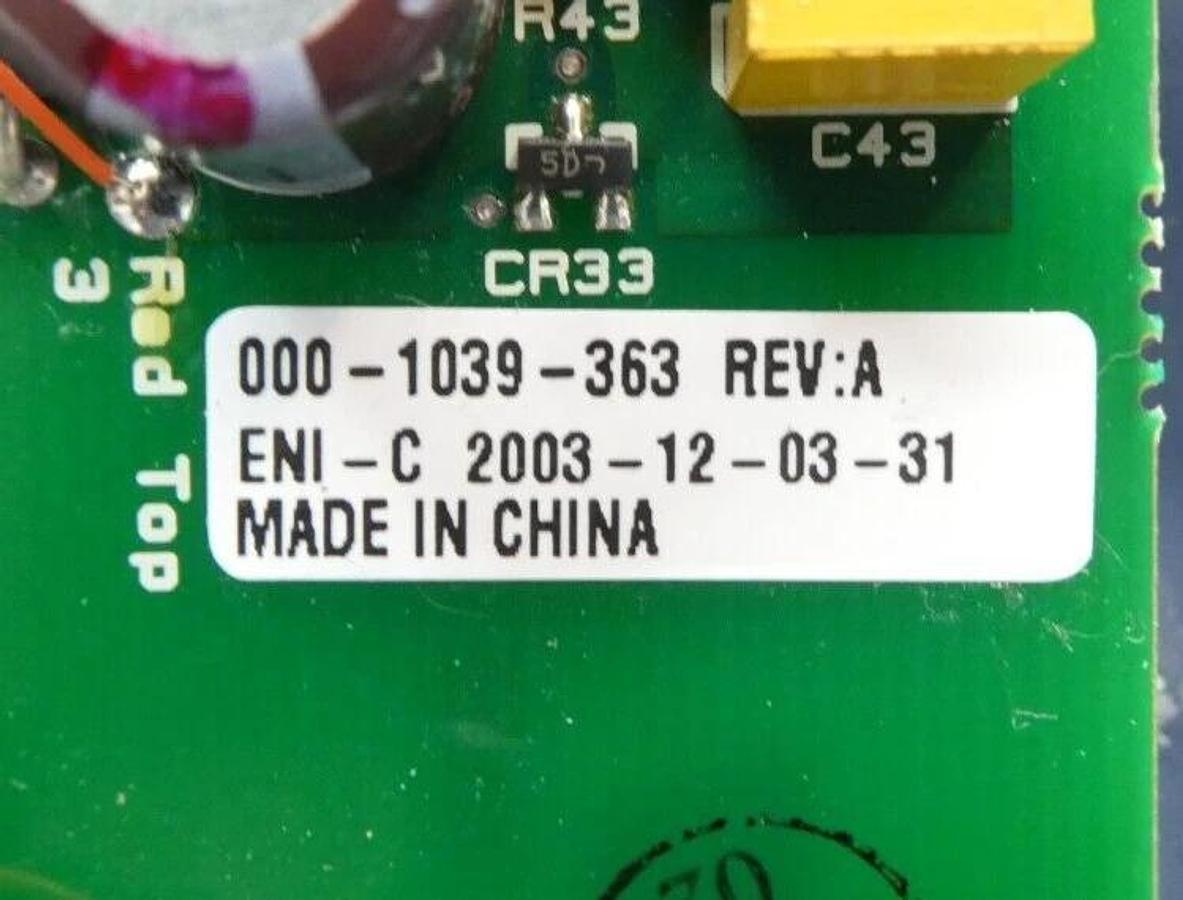Used ENI Power Systems 000-1039-363 Power Interface PCB DCG-200Z Series Working Spare