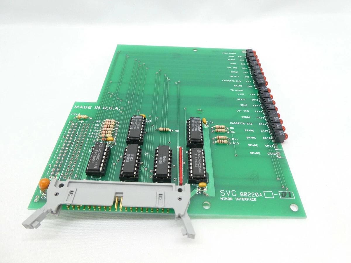 Used SVG Silicon Valley Group 80220A-01 Nikon Interface Board PCB Working Surplus