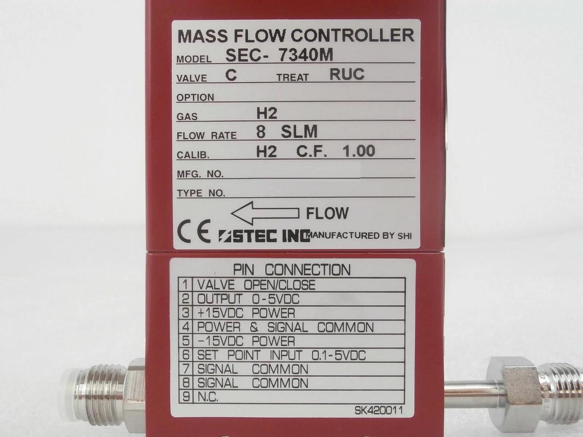 Refurbished STEC SEC-7340M Mass Flow Controller MFC 8 SLM H2 Manufacturer Refurbished