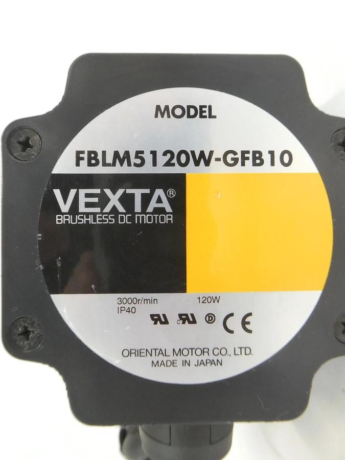 Used Oriental Motor FBLM5120W-GFB10 DC Motor W/Gearhead GFB5G15 VEXTA Working