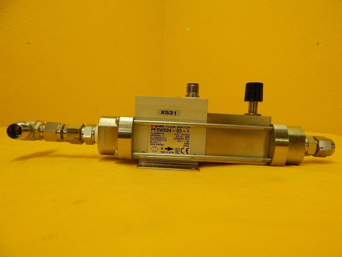 Used SMC PF2W504-03-1 Water Flow Switch Assembly Reseller Lot of 15 Used Working