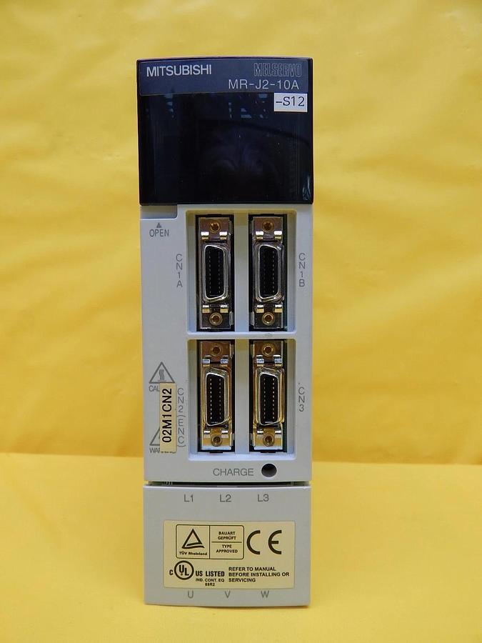 Used Mitsubishi MR-J2-10A-S12 AC Servo Drive MELSERVO Used Working