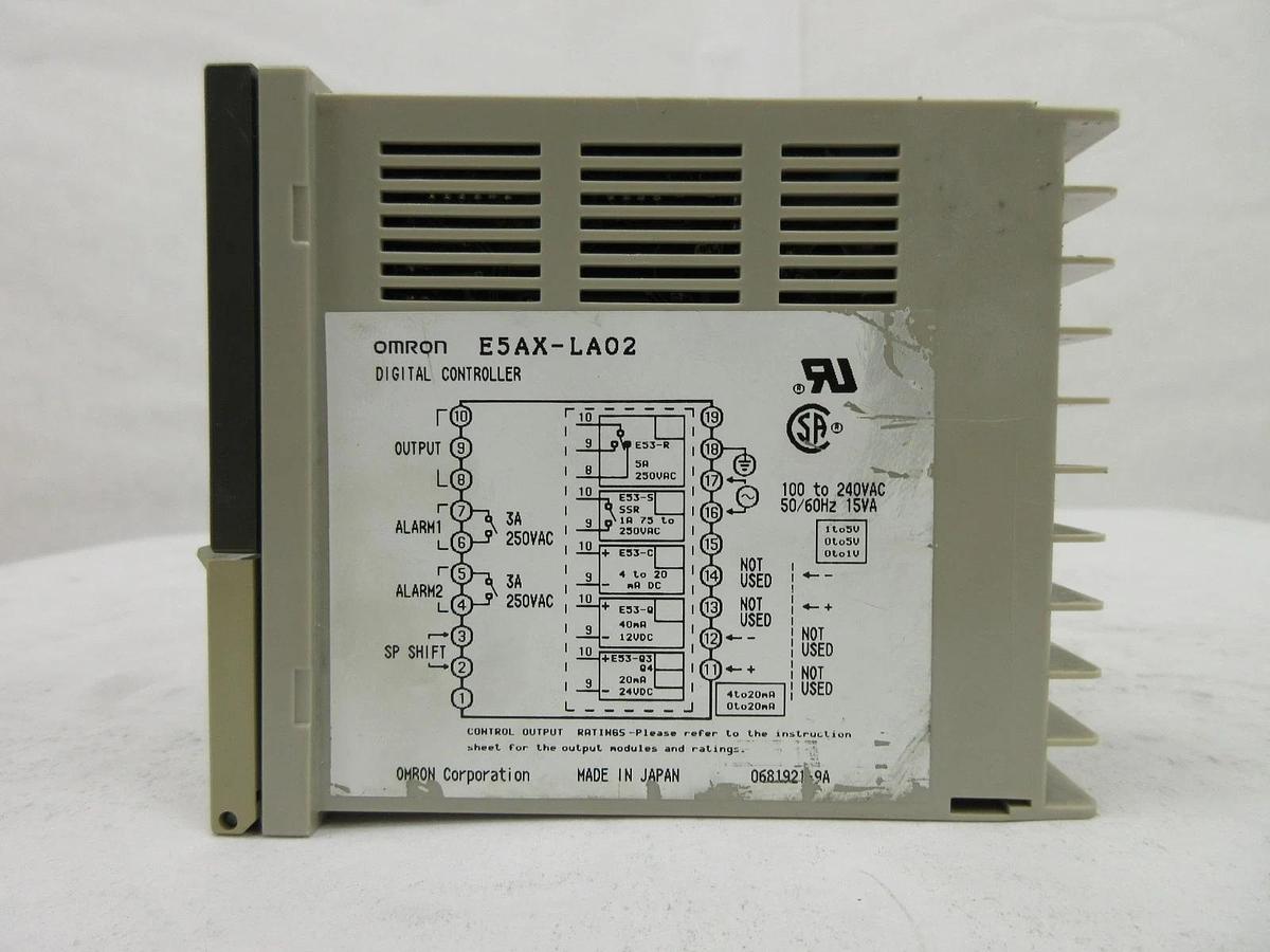 Used Omron E5AX-LA02 Digital Process Temperature Humidity Controller E5AX Lot of 3