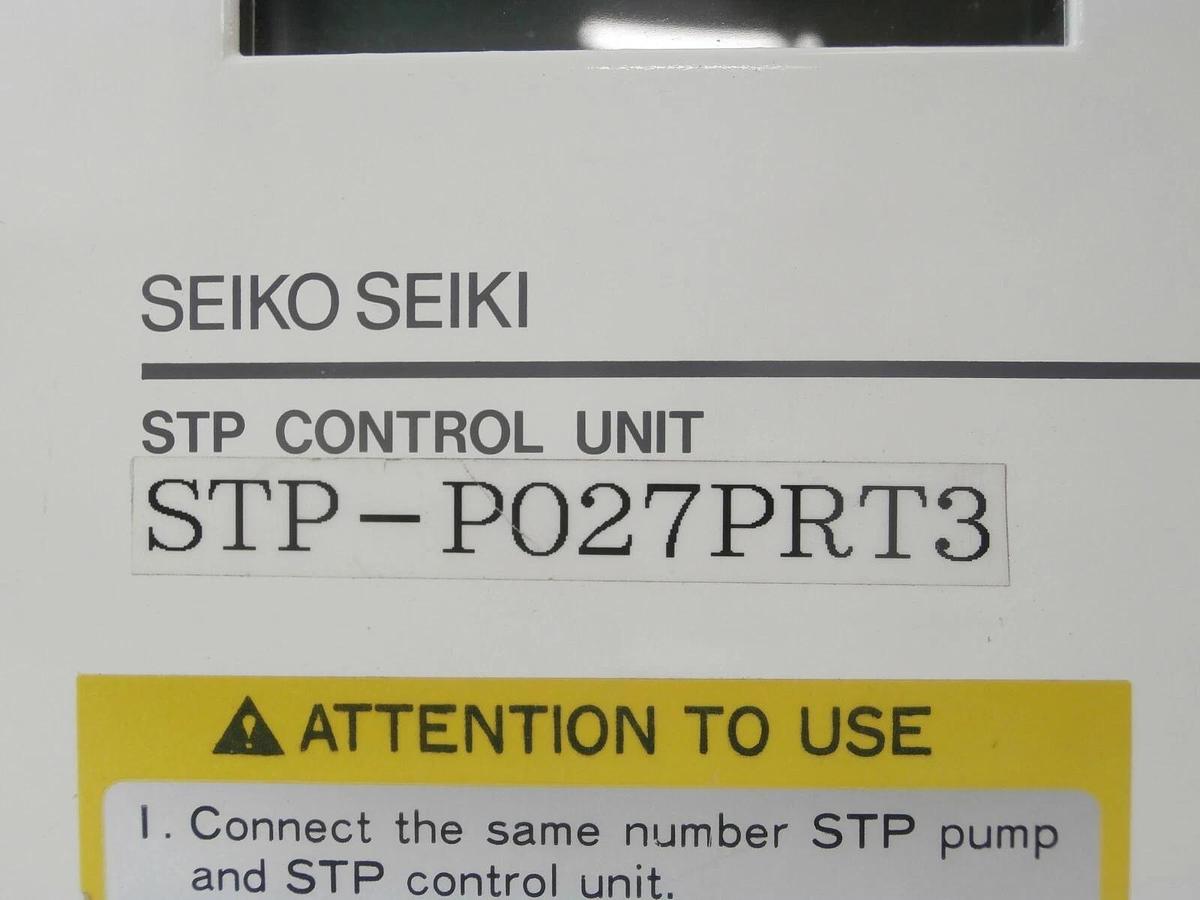 Used Seiko Seiki SCU-P027PRT3 STP Turbomolecular Controller Turbo Tested Working