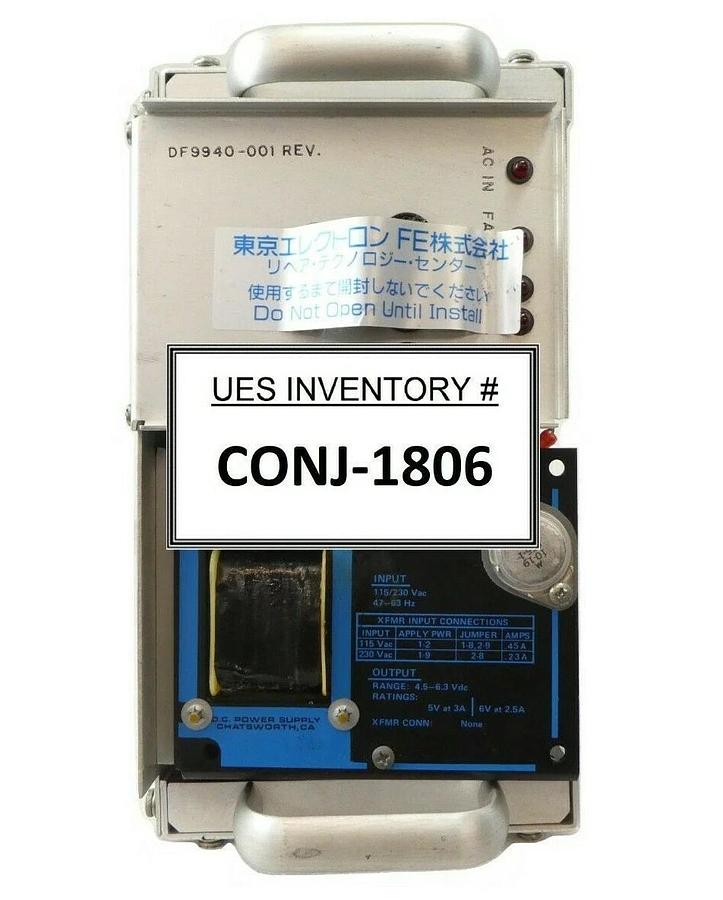 Used Varian Ion Implant Systems EF9485-1 Power Supply DF9940-001 Extrion Working