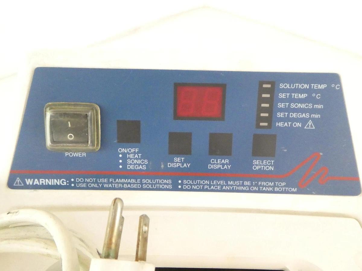 Used Branson 1210R-DTH Heated Ultrasonic Cleaner Bransonic 1210 Tested Working