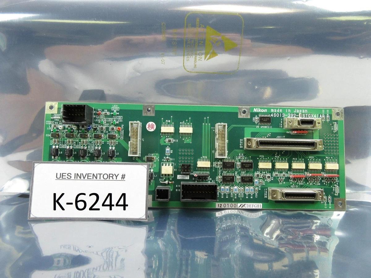 Used Nikon 4S013-392-1 Relay Interface Board PCB STGX41A NSR-S306C System Used