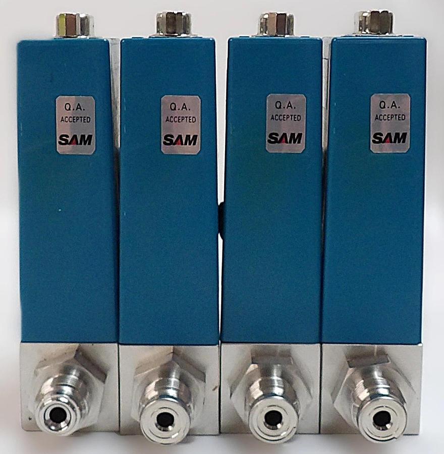 Used SAM Hitachi SFC280ERC-4V Mass Flow Controller MFC Lot of 4 Working
