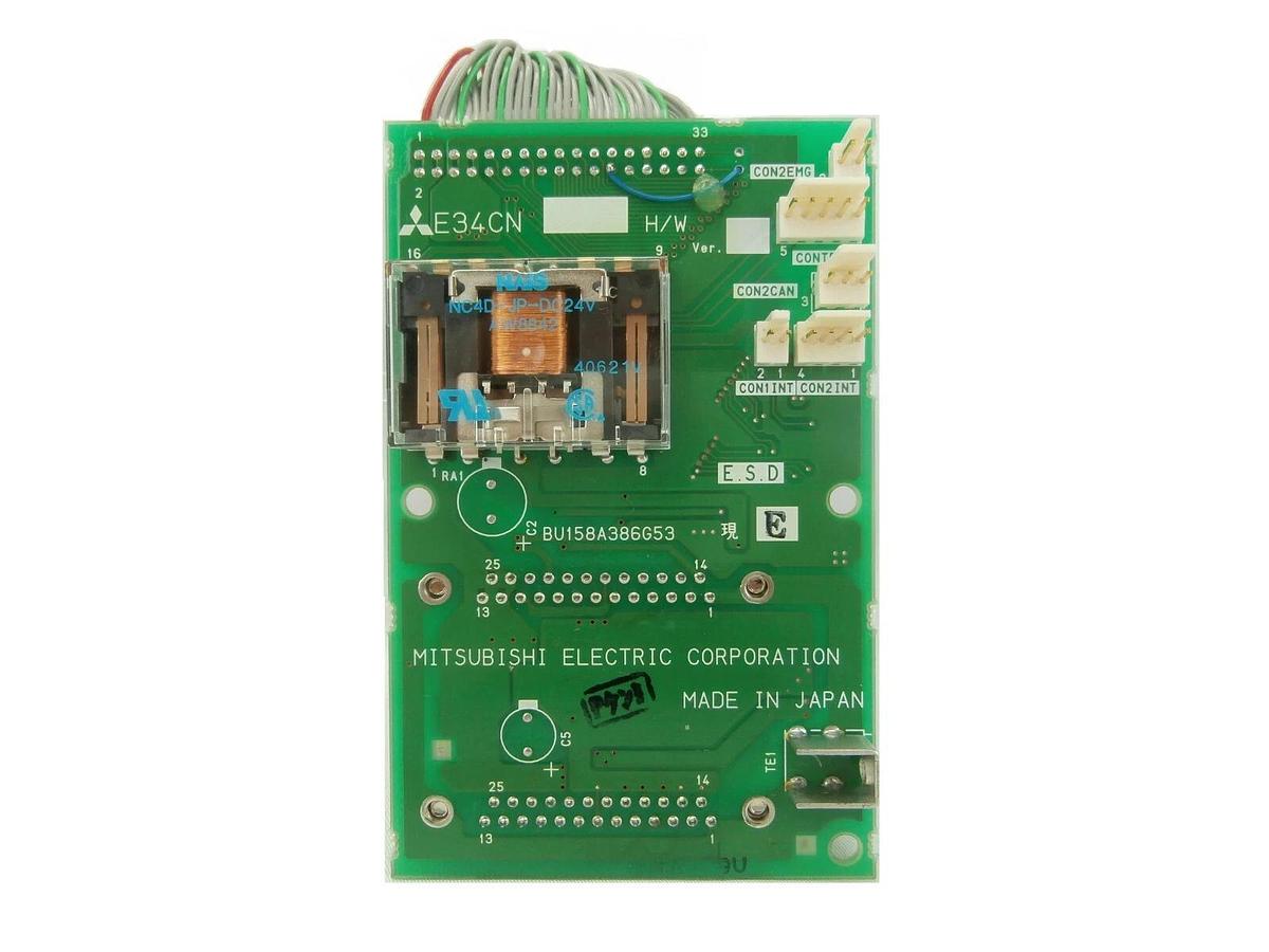 Used Mitsubishi BU158A386G53 Relay PCB E34CN Robot Controller CR-E356-S06 Working