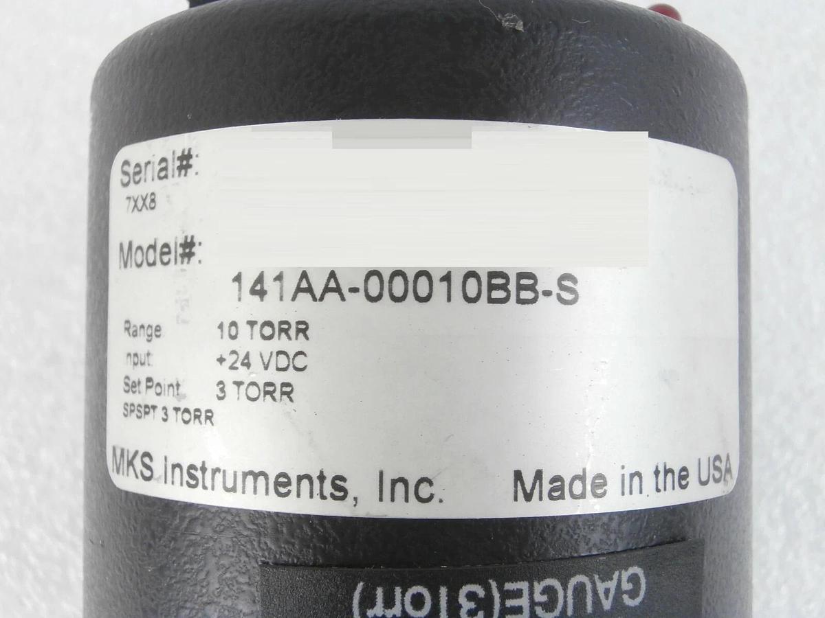 Used MKS Instruments 141AA-00010BB-S Baratron Pressure Transducer Type 141 Working
