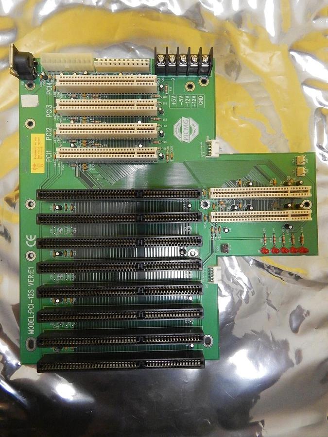 Used PCI Industrial Computers PCI-12S Backplane Board PCB Used Working