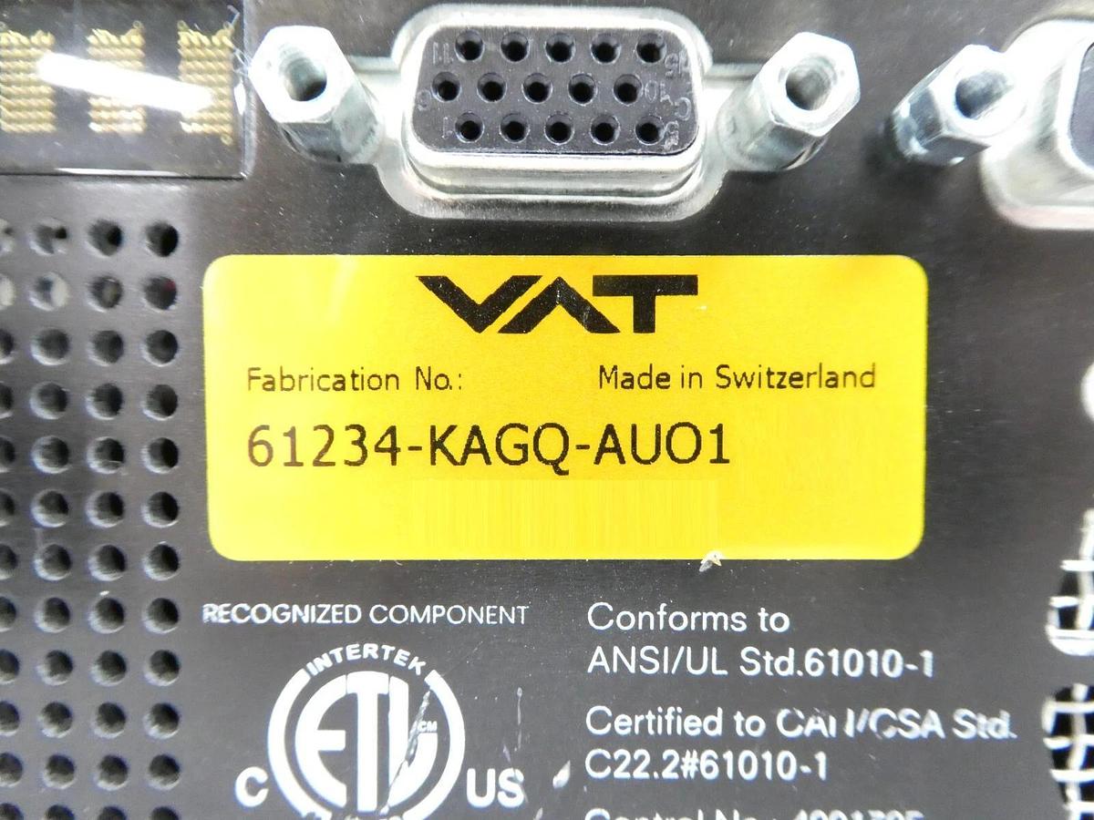 Used VAT 61234-KAGQ-AUO1 Butterfly Valve Control System Working Surplus