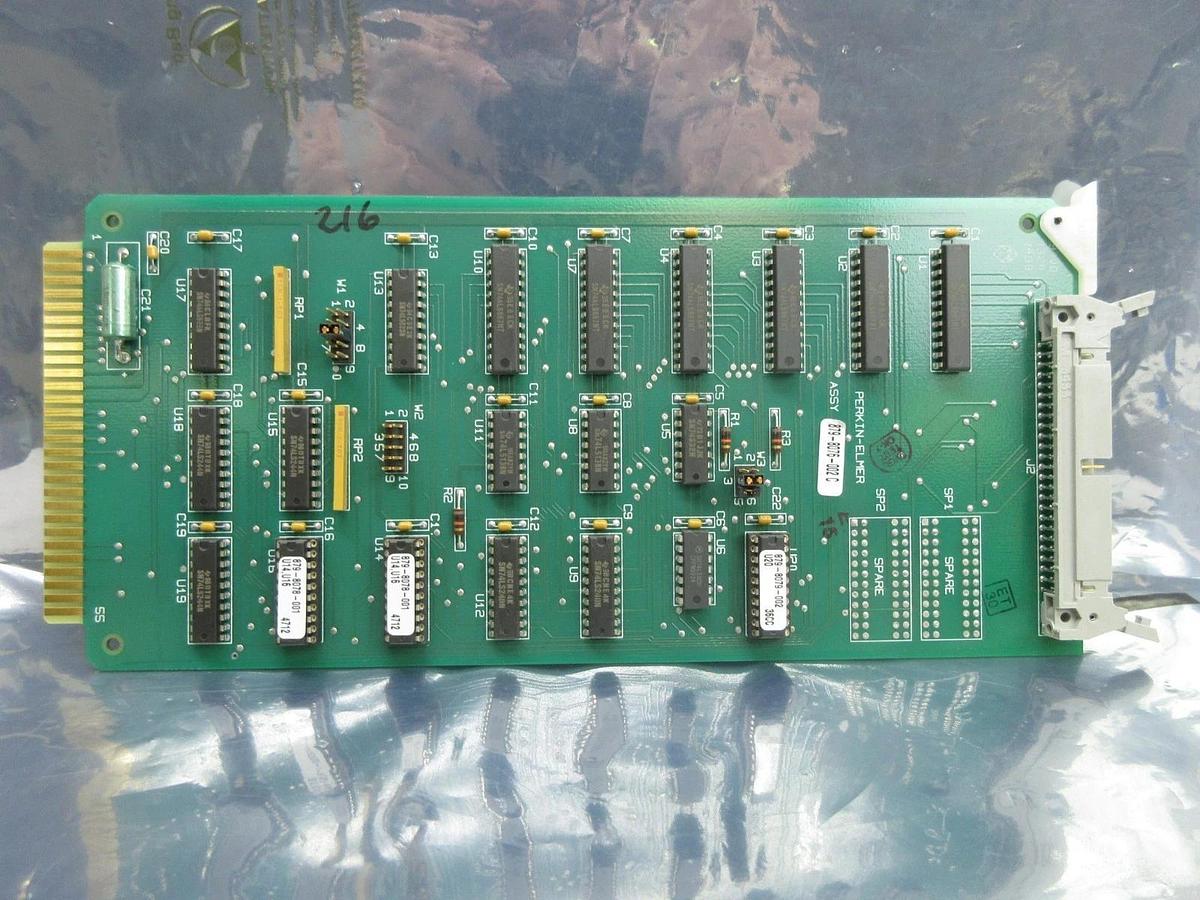 Used Perkin-Elmer 851-9993 Interface PCB Card 879-8076-002 Rev. C SVG ASML 90S Used
