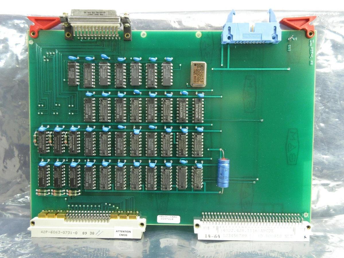 Used ASML 4022.428.11160 Velocity Control PCB Card 4022.428.1116 PAS 5000/2500 Used