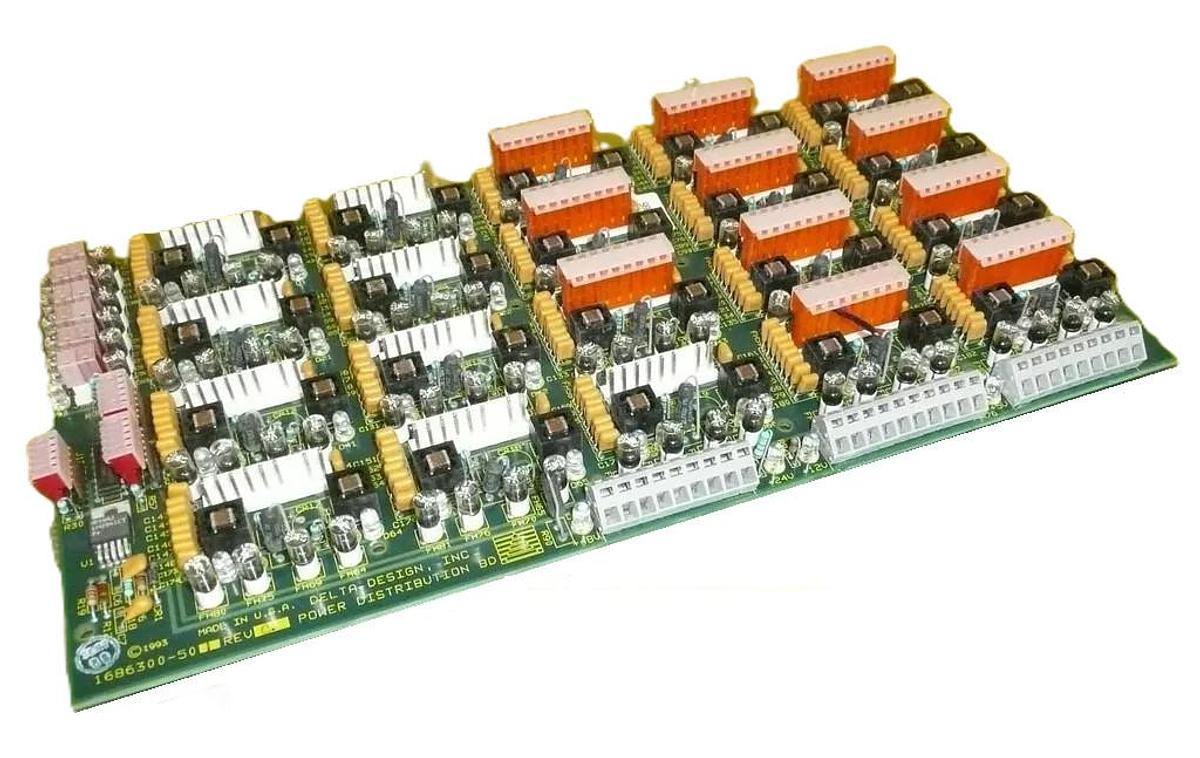 Used Delta Design 1686300-501 Power Distribution Board PCB Working Surplus