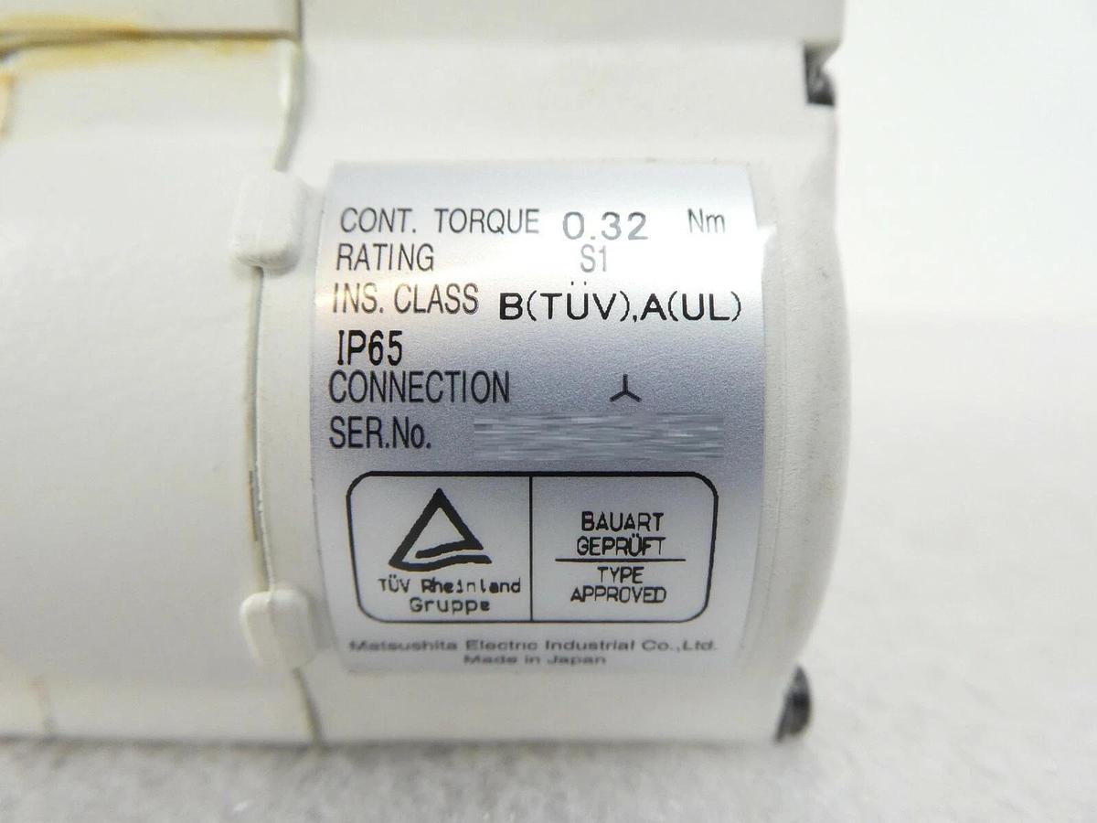 Used Panasonic MSMA012A1Q AC Servo Motor TEL Tokyo Electron Working Surplus