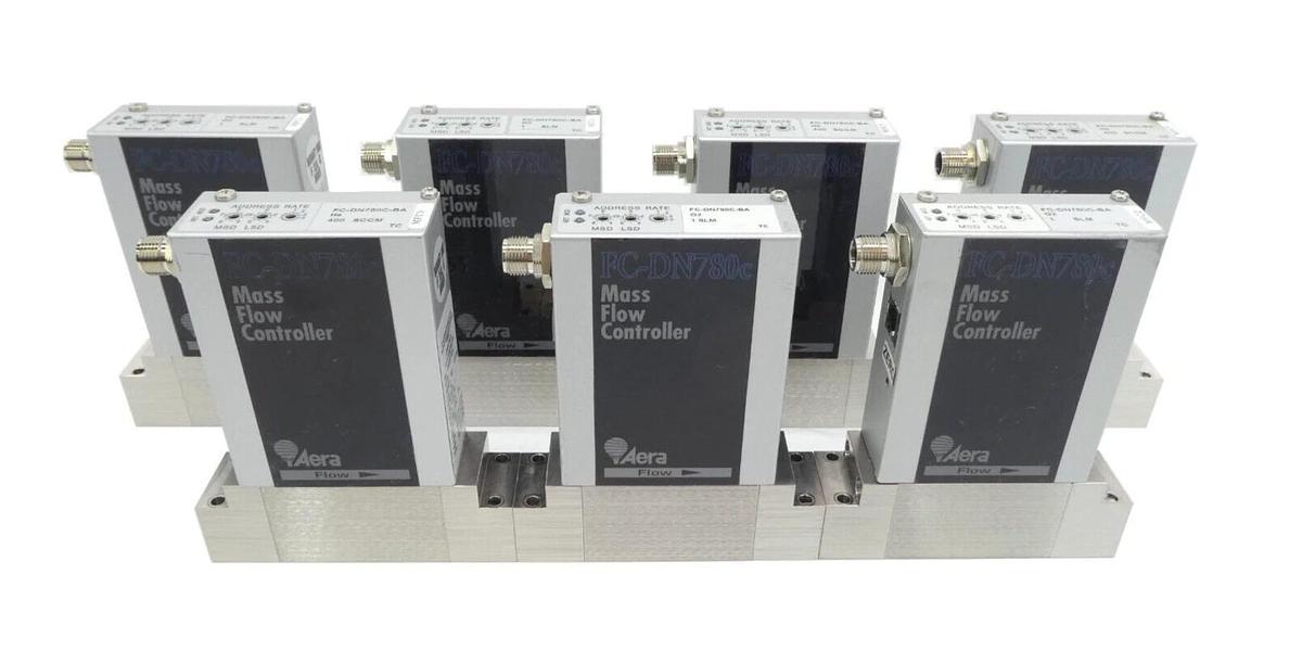 Used Aera FC-DN780C-BA Mass Flow Controller MFC Lot of 7 AMAT 0190-23475 3030-14001