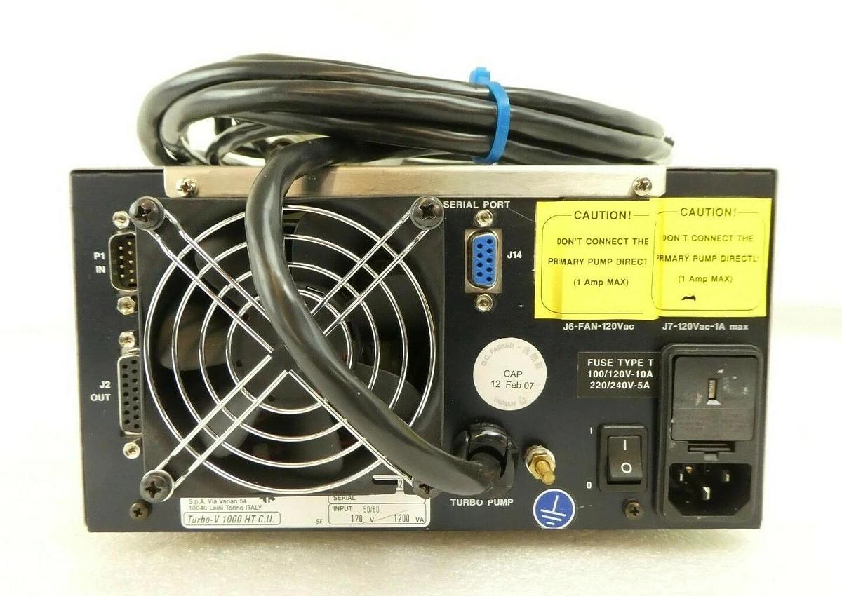 Used Turbo-V 1000HT Varian 9699554S020 Turbomolecular Pump Controller eS31 Working
